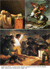 Jacques-Louis David,  La morte di Marat, Bruxelles;  Bonaparte che valica il Gran San Bernardo, Parigi.  Francisco Goya, Fucilazione del 3 maggio 1808